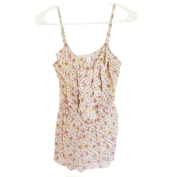 Poetry Tops - 1187-4 * Poetry Ruffle Spaghetti Strap Top Size Juniors S